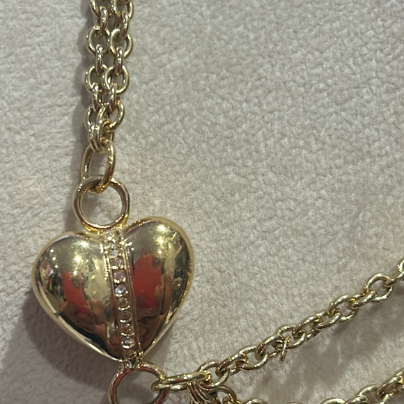 Vintage ‘80s Designer Heart & Star Draped Necklace-Boutique - Picture 5 of 6